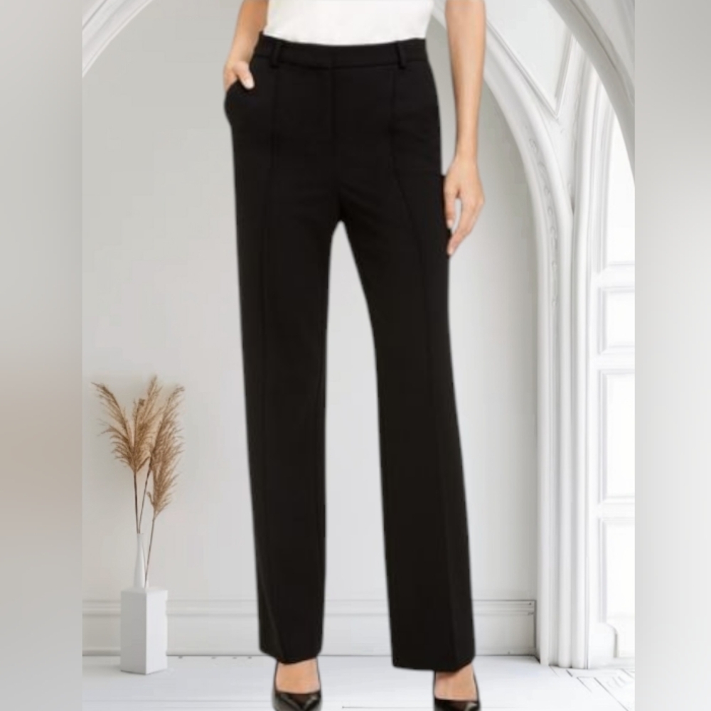 Alfani Black High-Waist Tailored Trousers